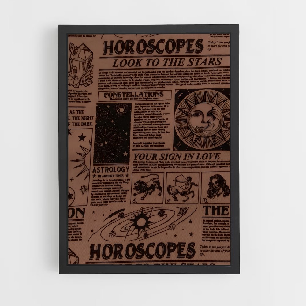 Poster Cosmos en Bandes Dessinées – affiche Espace rétro (vue 2)